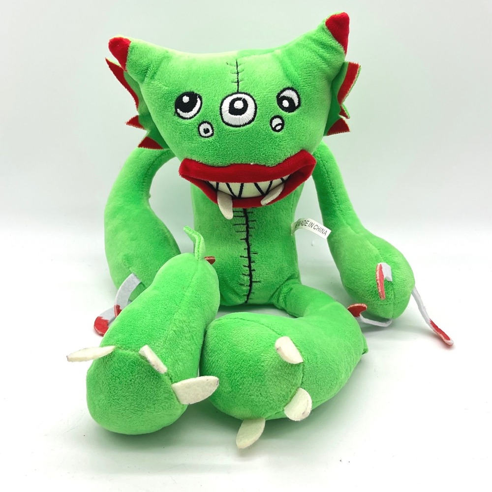 Green Five Eyed Monster Plush Toy 14‎ Inch Soft Stuffed Alien Character